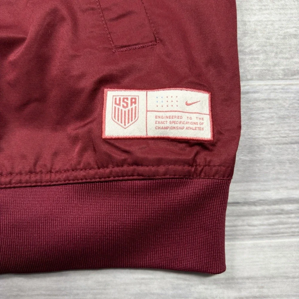 Nike USA Soccer Red Woven Bomber Jacket Futbol Men's‎ Size Large FJ7447-677 NWT
